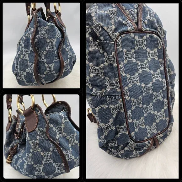 Céline Denim Hobo Shoulder Bag - Picture 5 of 17